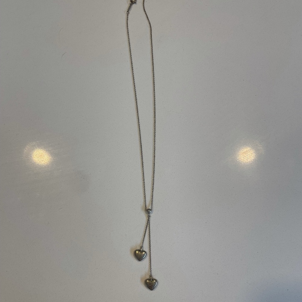 Tiffany and Co. double heart necklace